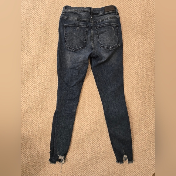 Express Stretchy High Rise Distressed Skinny Jeans - Picture 4 of 4